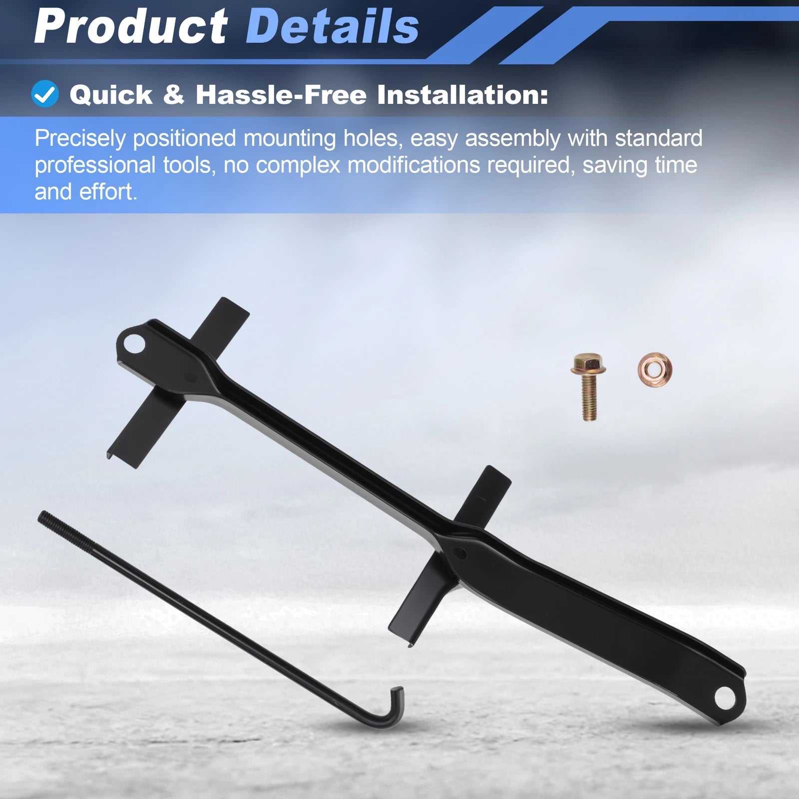 Battery Hold Down Clamp Bracket Kit for Toyota Sequoia (2001–2007) 744040C020