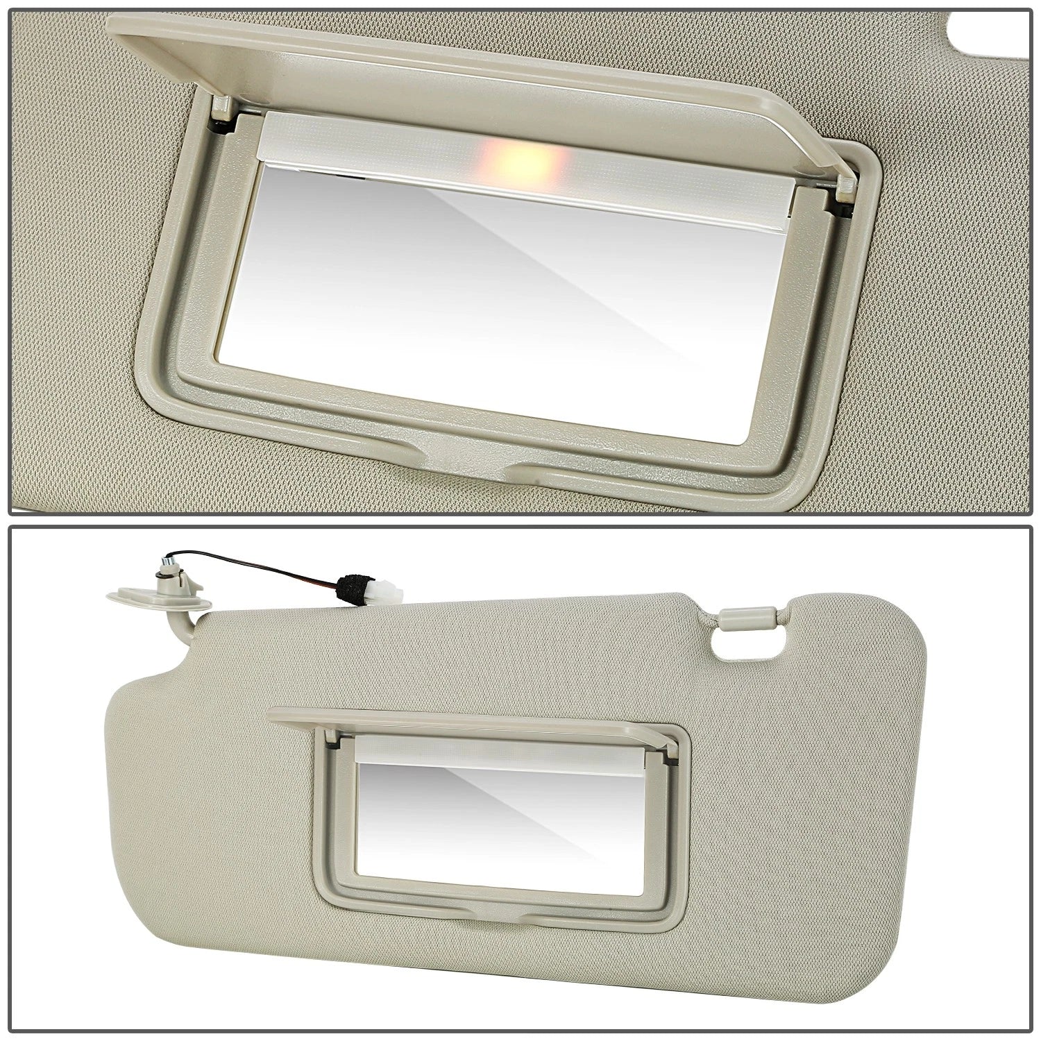 Driver Side Sun Visor Shade for Nissan Murano (2009–2014) w/ Mirror Gray