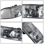 Set of 4 Headlight Assemblies for Sierra 1500, Yukon (1999–2007)