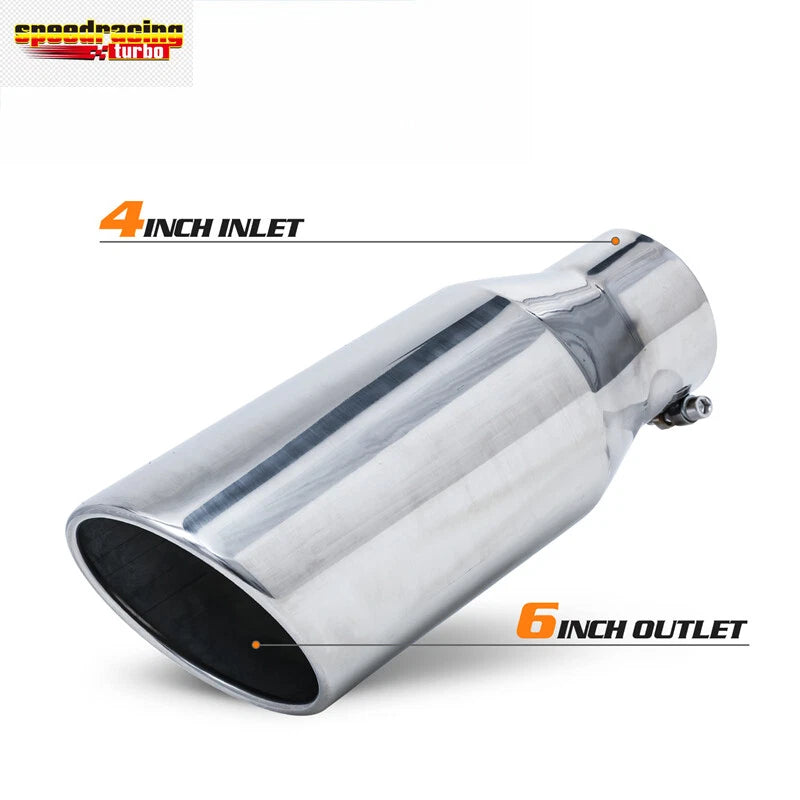 Exhaust Tip for Universal Fit (15" Slant, 4" Inlet, 6" Outlet)