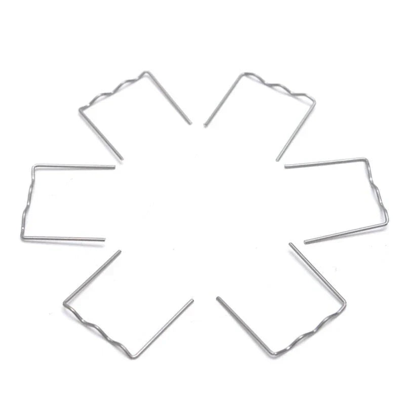 Pre-Cut Flat Staples 100pcs 0.6mm for Car Auto