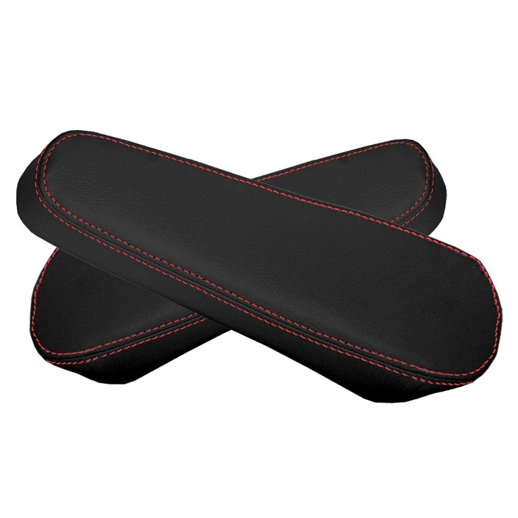Leather Seat Armrest for Chevrolet Express 1500 2500 3500 (2003–2017) Red Stitch