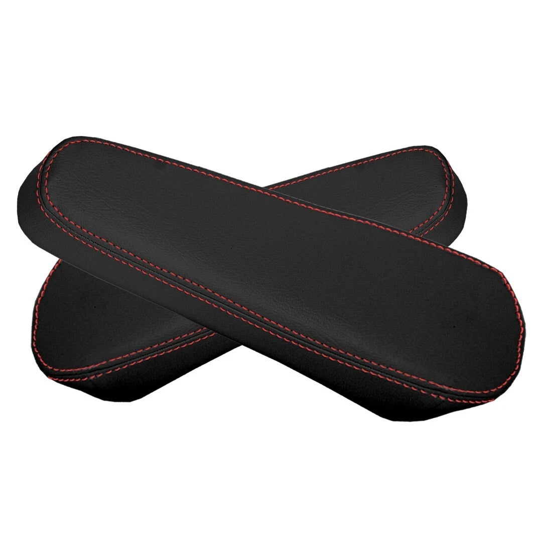 Leather Seat Armrest for Chevrolet Express 1500 2500 3500 (2003–2017) Red Stitch