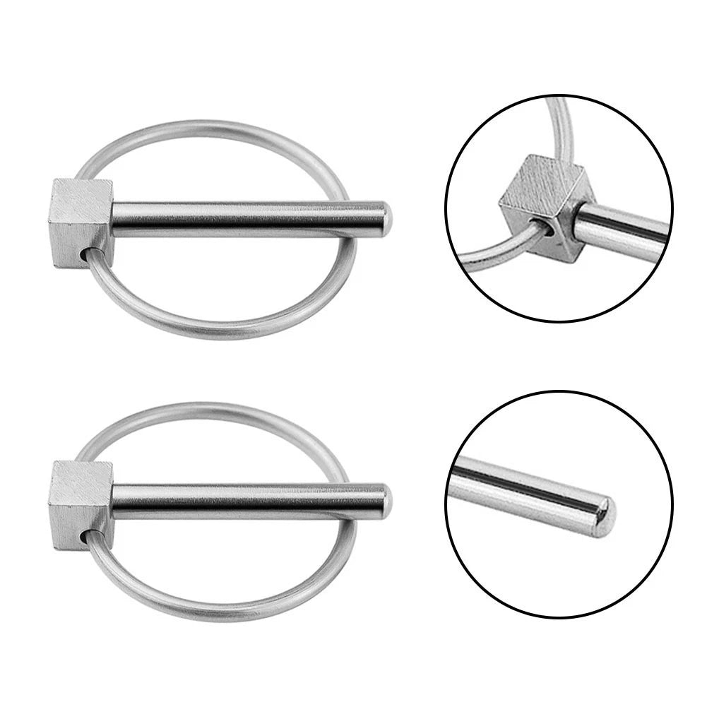 2X 4.5mm Stainless Steel Spring Safety Stop for Marine Hardware