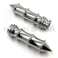 Chrome Skeleton Spike Hand Grips for Honda Shadow 750 (2001–2007)