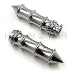 Chrome Skeleton Spike Hand Grips for Honda Shadow 750 (2001–2007)