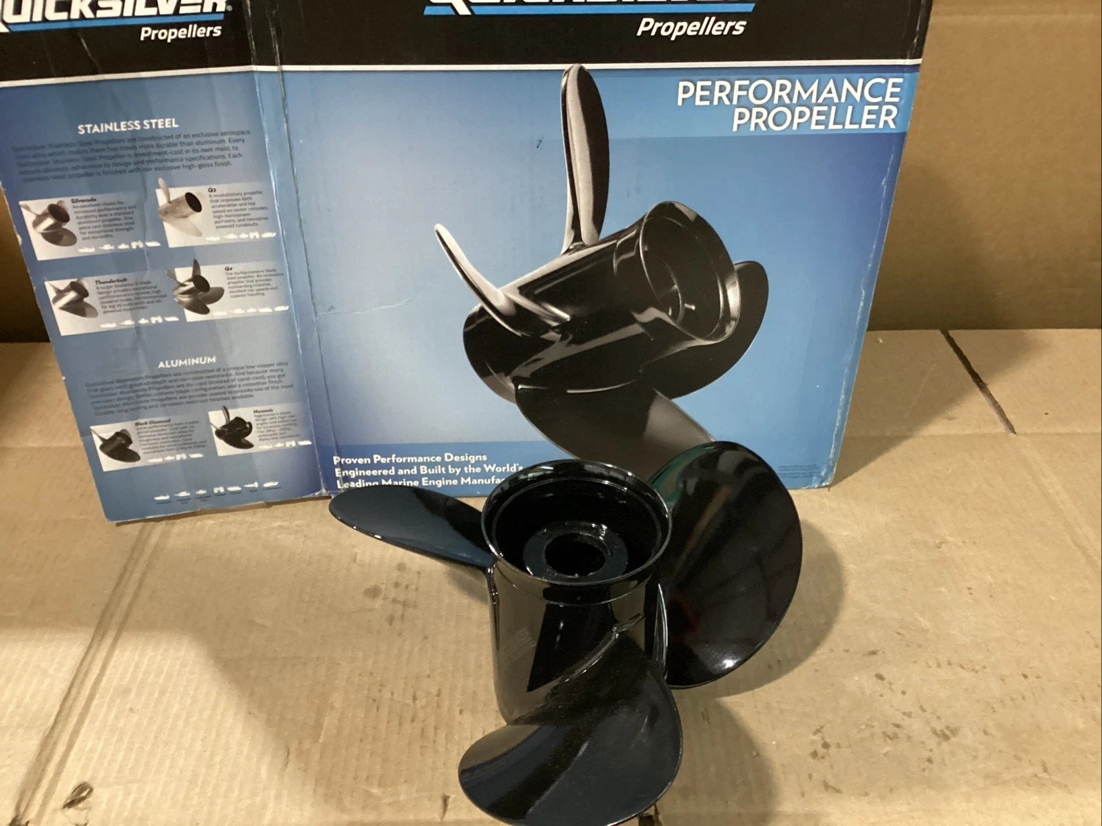 Quicksilver QA2036X Black Diamond Propeller for Open Boat (13.25 x 17P)