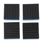 Set of 4 Rubber Eva Shock Isolation Pads for Air Compressors (120x120x22mm)