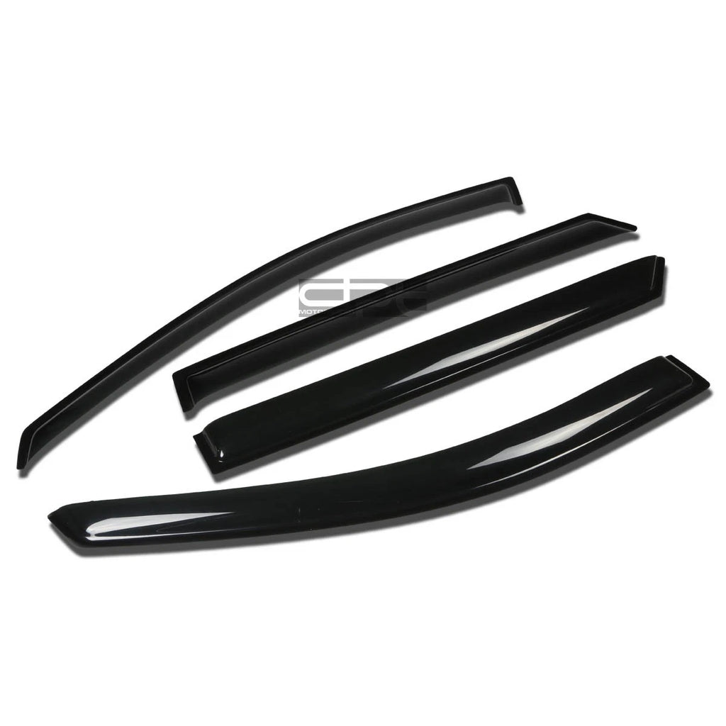 Set of 4 Window Visors for Un 4Cyl/V6 (2007–2012) Smoke Tint Rain Guard