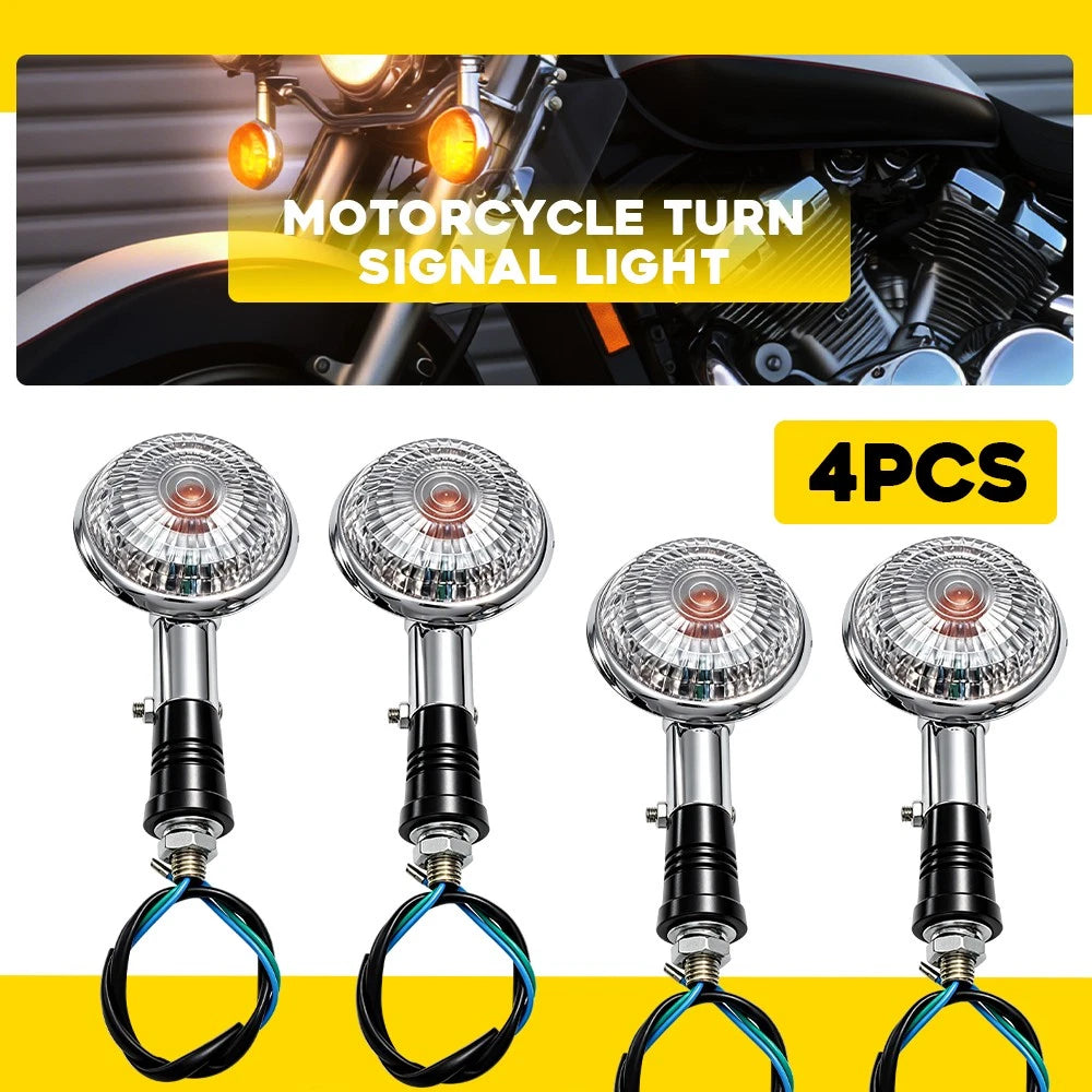 Set of 4 Turn Signal Indicator Lights for Yamaha V-Star 250 650 950 1300