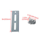 Set of 4 Adjustable Galvanized Swivel Top Bunk Brackets for Boat Trailer