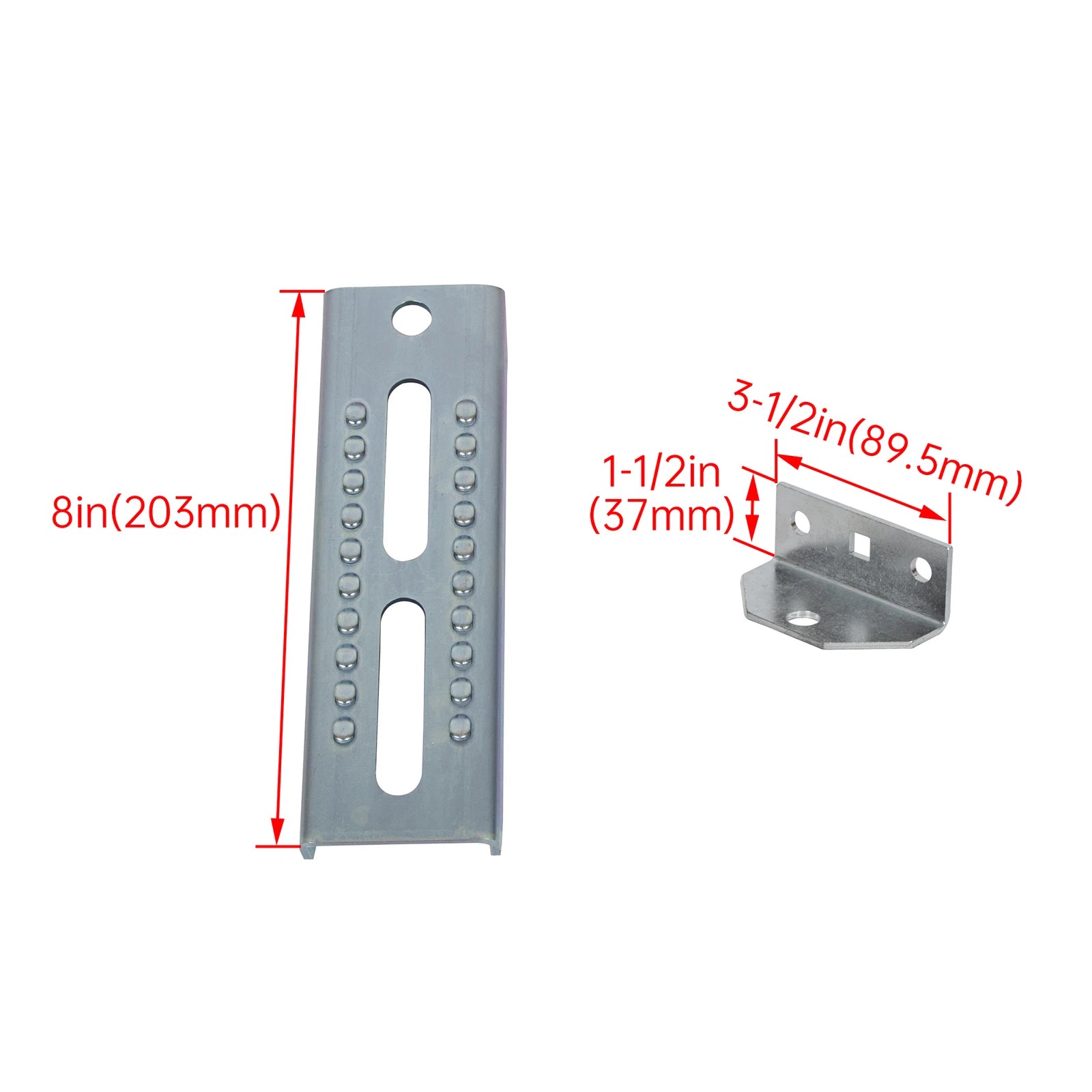 Set of 4 Adjustable Galvanized Swivel Top Bunk Brackets for Boat Trailer