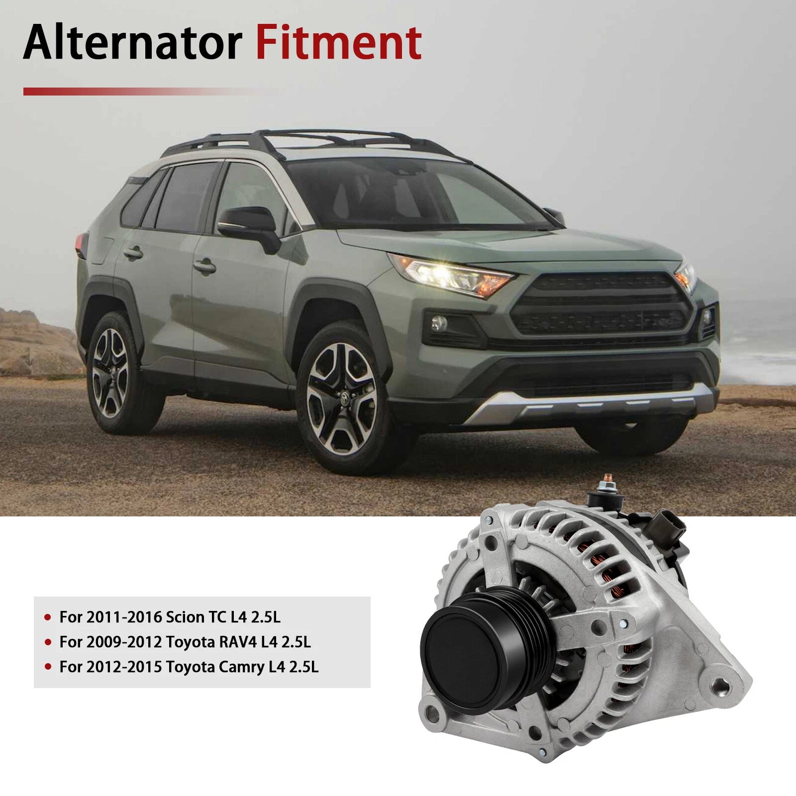 Alternator for Scion TC (2011-2016) 100 Amp