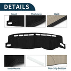 Dashboard Cover Mat for Volkswagen T-ROC (2018–2023) Sun Protector Black