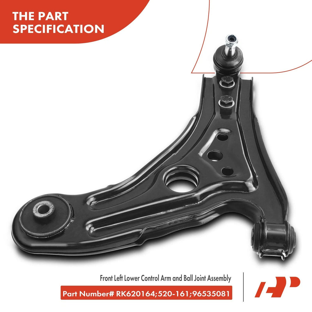 Front Left Lower Control Arm with Ball Joint for Chevy Aveo (2004-2011)