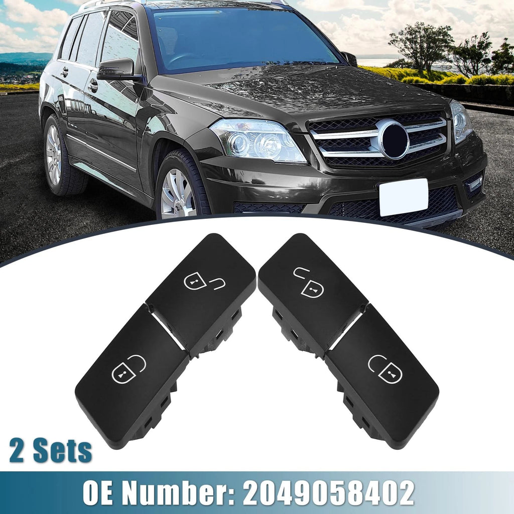 Set of 2 Door Lock Control Buttons for Mercedes-Benz E400 (2014–2017)