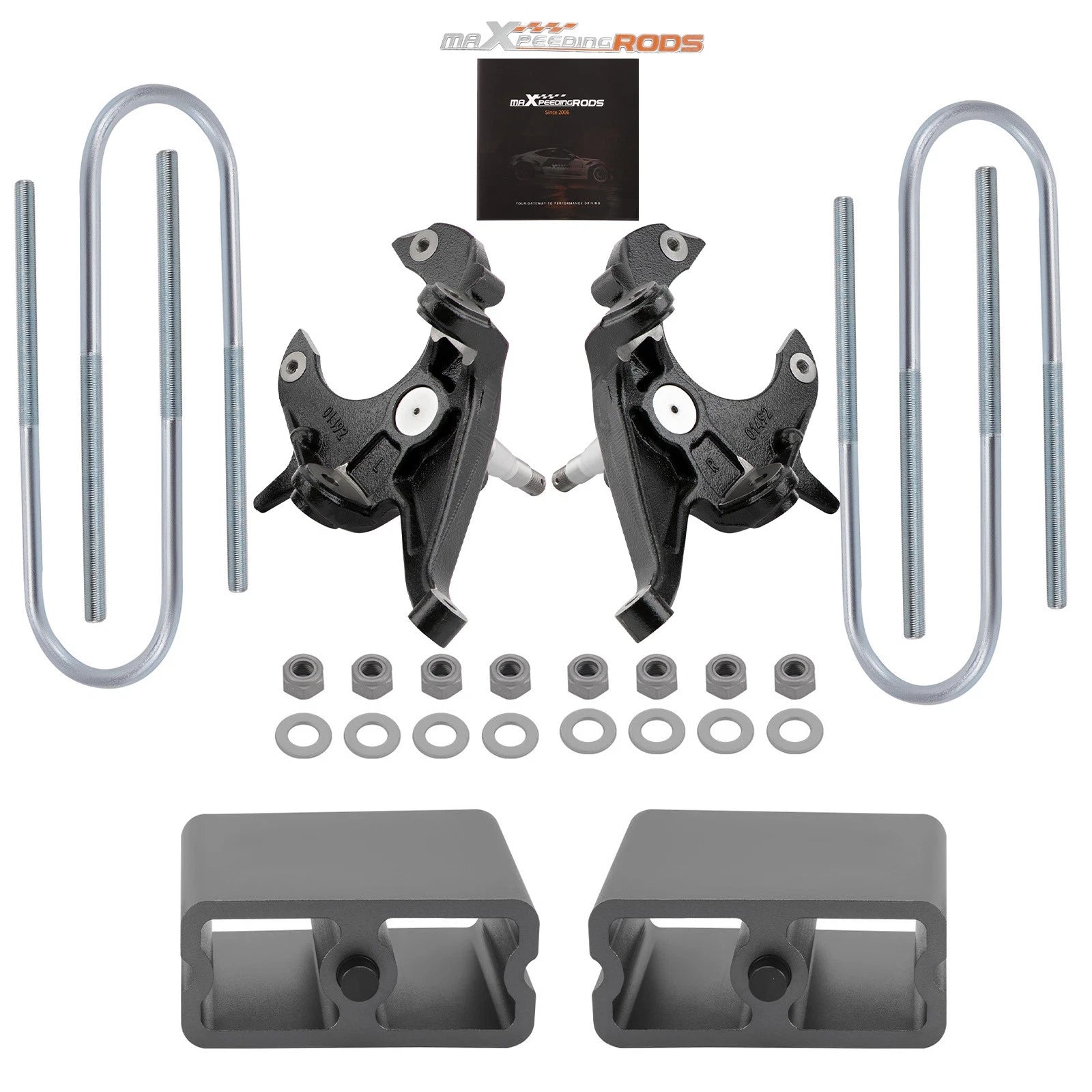 2" Front 4" Rear Lowering Kit for Chevy S10 S15 Jimmy Sonoma (1982–2004)