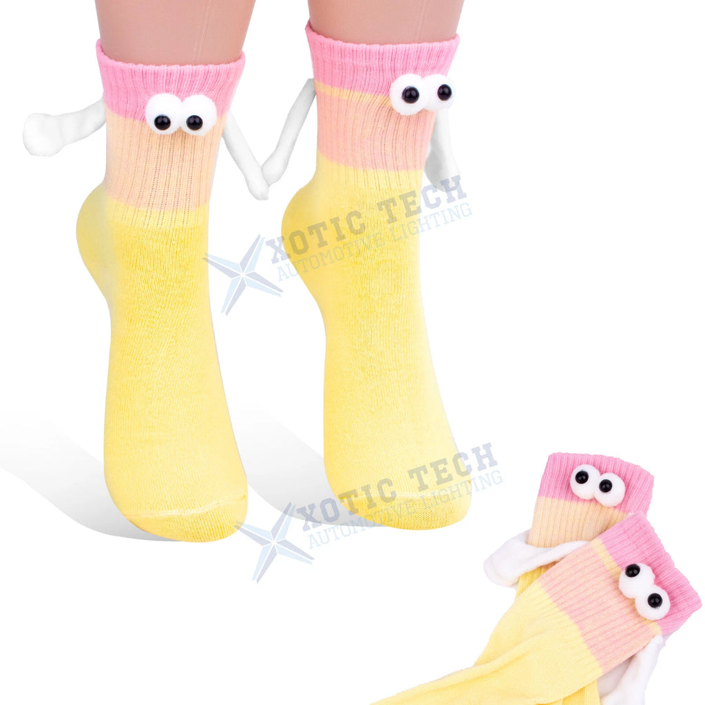 Yellow Holding Hands Socks for Universal (—)