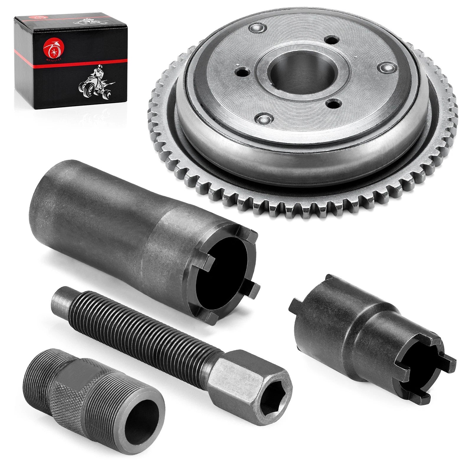 Starter Clutch Flywheel Puller Tool Kit for GY6 Scooter (152QMI, 157QMJ)