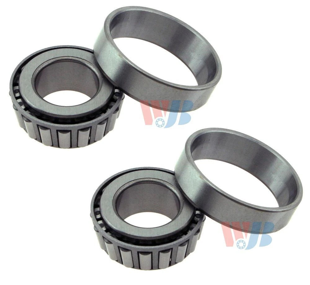 2X Front Outer Wheel Bearing Race Sets for BMW Ford Lincoln Mercedes RWD