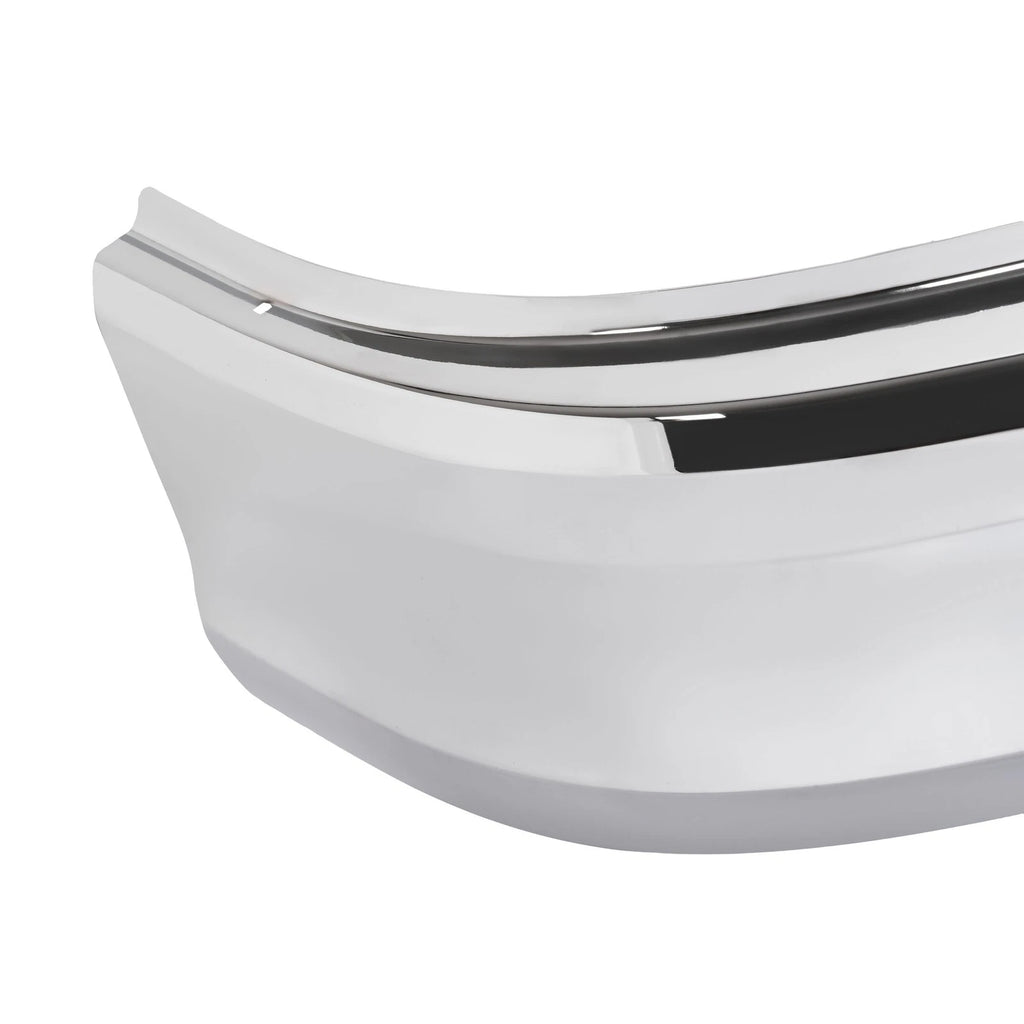 Set of 2 Chrome Front Bumper Corner End Cap Covers for Kenworth T680 (2013–2021)