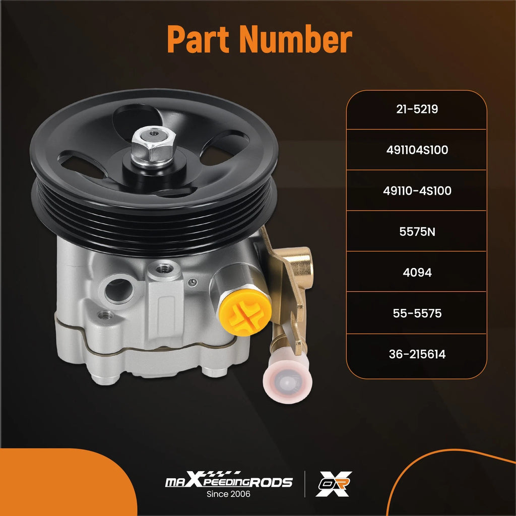 Power Steering Pump with Pulley for Nissan Frontier Xterra (1999–2004)