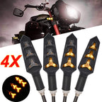 4X Sequential LED Turn Signal Blinker Light for Motorcycle (Universal)