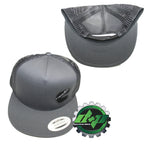 Cummins Charcoal Black Mesh Snapback Hat Cap Flat Bill
