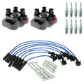 Set of 2 Ignition Coils & NGK 8 V-Power Spark Plugs for Mazda B2500 (1998–2006)