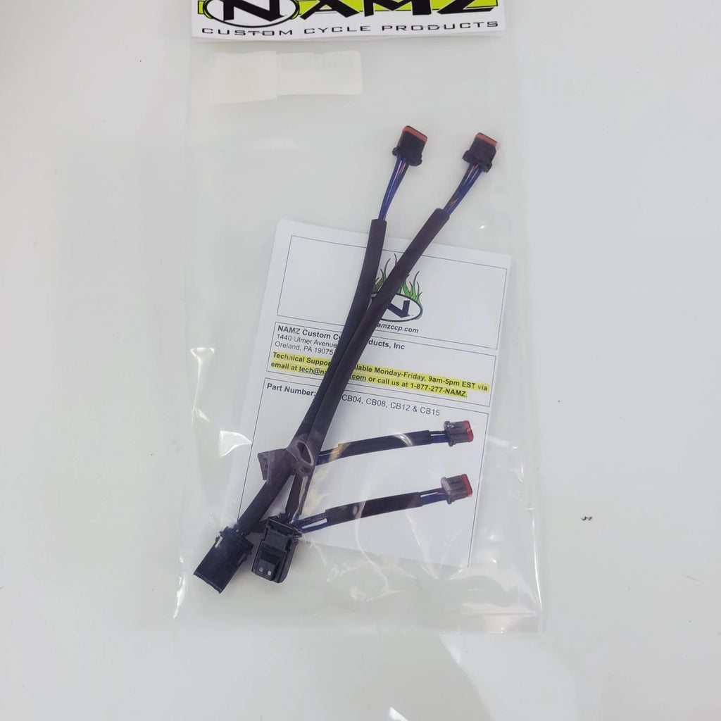 Namz Front Turn Signal Wire Extension Kit for Harley Softail (2018–2025) +8" NTSX-CB08