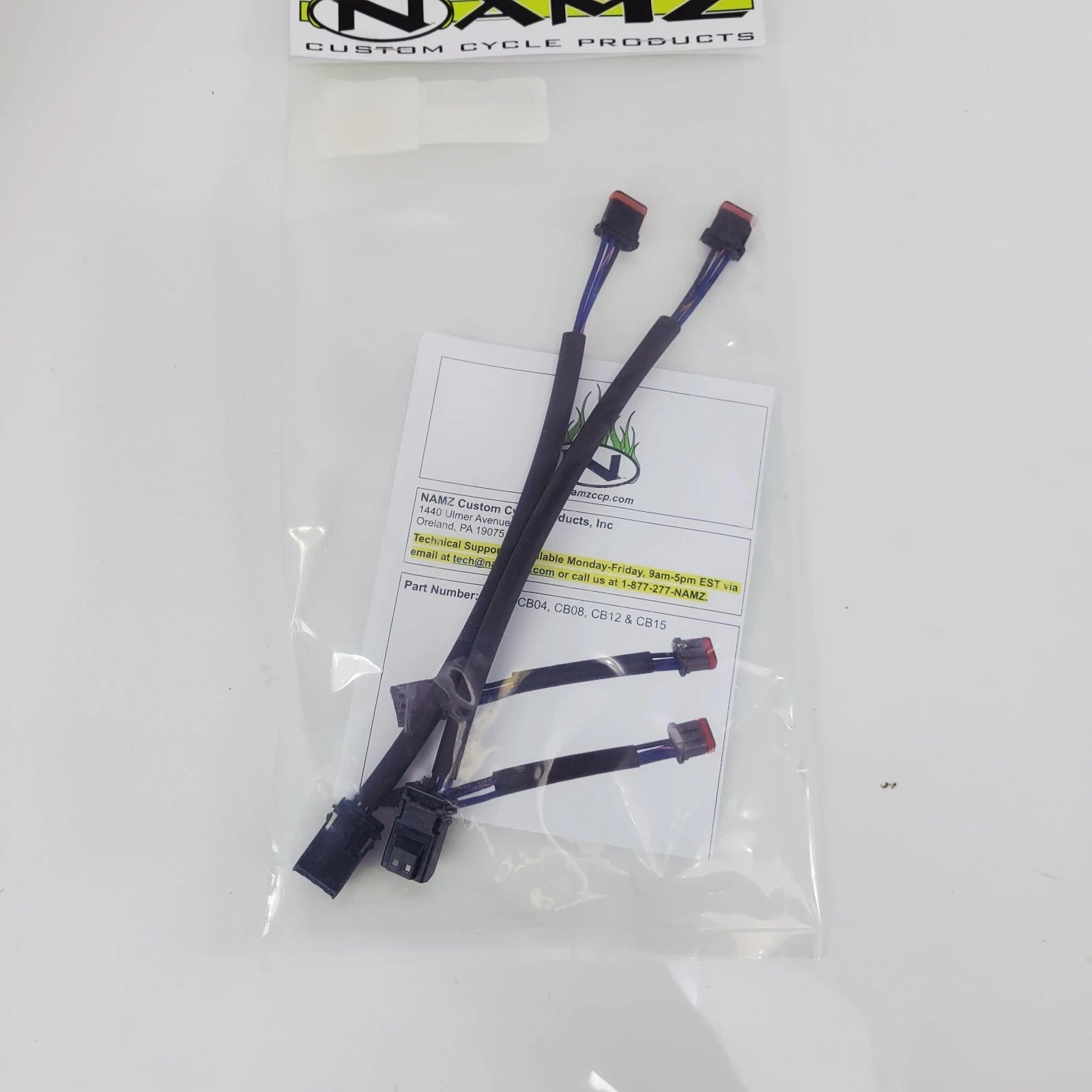 Namz Front Turn Signal Wire Extension Kit for Harley Softail (2018–2025) +8" NTSX-CB08