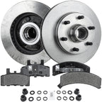 Brake Rotor and Pad Kit for GMC C2500 (1996–1998) Front Solid RWD