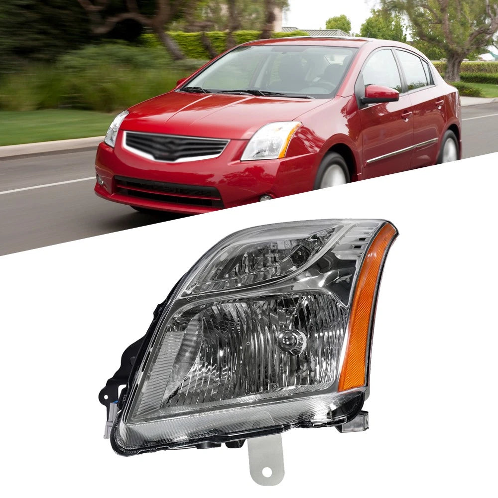 Chrome Headlight Assembly for Nissan Sentra (2010–2012)