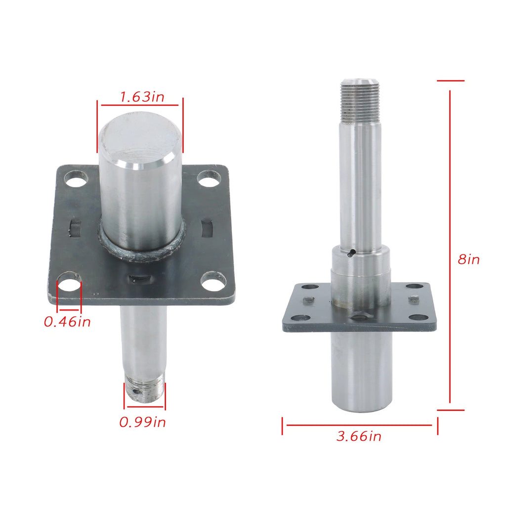 Round Spindle-BT16 with Brake Flange for 2000lb Trailer (2000-2000)