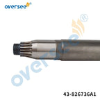 Driveshaft Lower Unit 11 Spline for Mercury 2T 3Cyl 50-60HP (45-826736A)