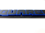 Matte Black Premium License Plate Frame with Blue Outline for Chevy (1973–1987)