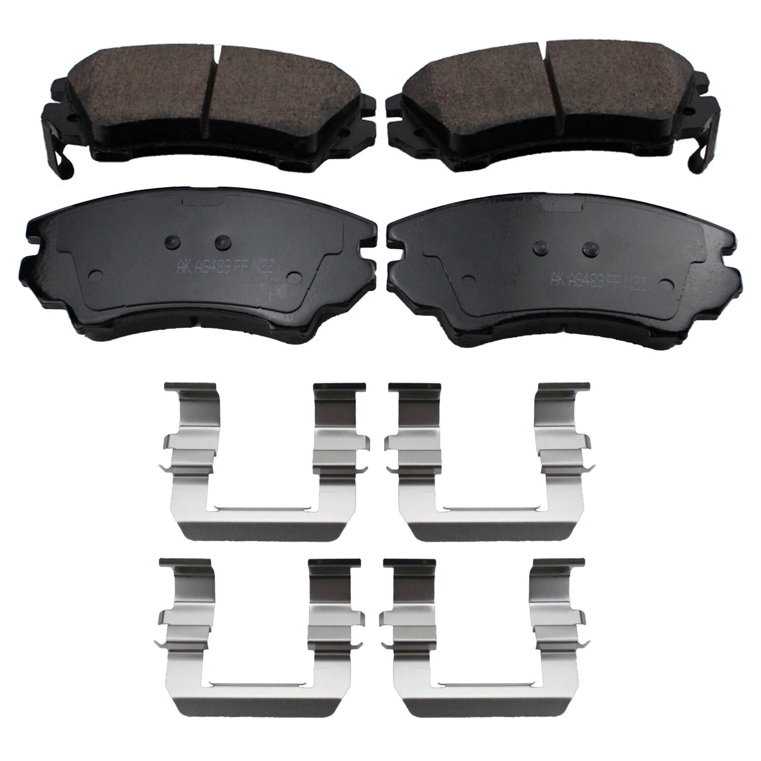 Set of 4 Akebono ProACT Ultra Premium Ceramic Front Brake Pads for Camaro Caprice (1995–1995)