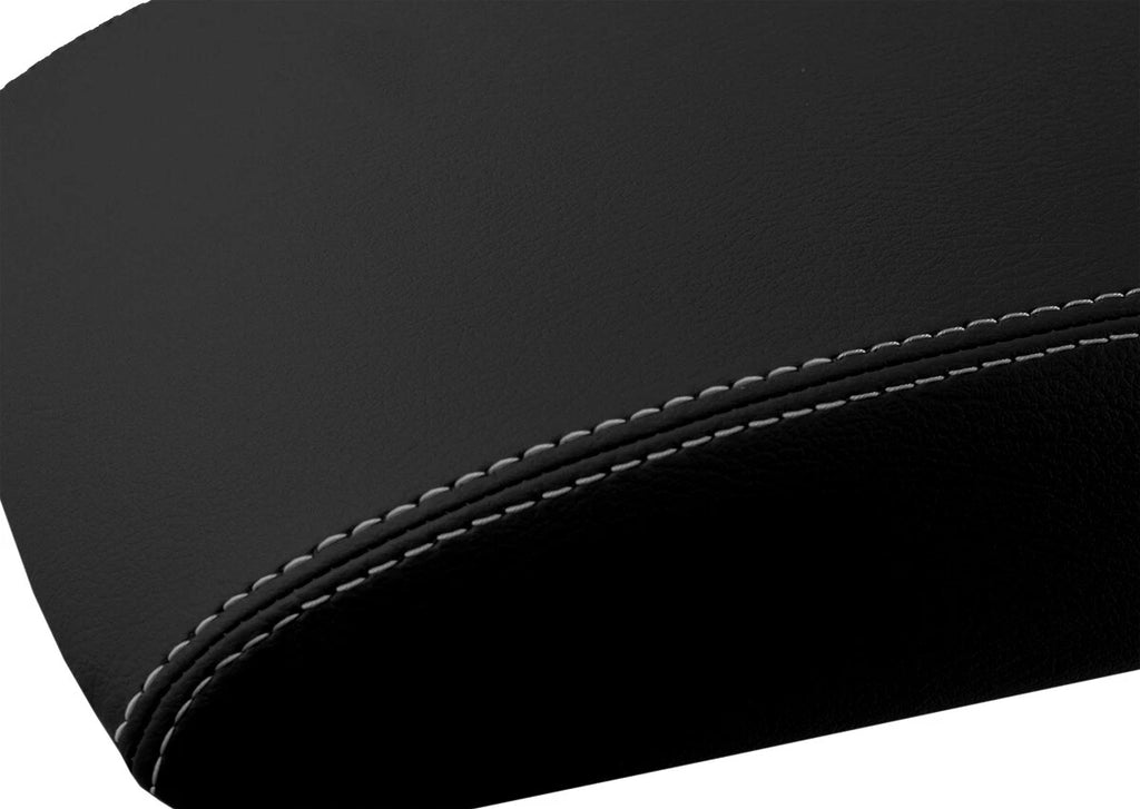 Armrest Cover for Audi Q5 (2009–2017) Leather Gray Stitch