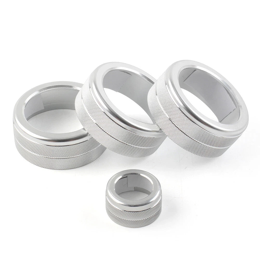 Silver AC Climate Control Knob Ring Cover for Honda Civic CR-V (2023–2024)