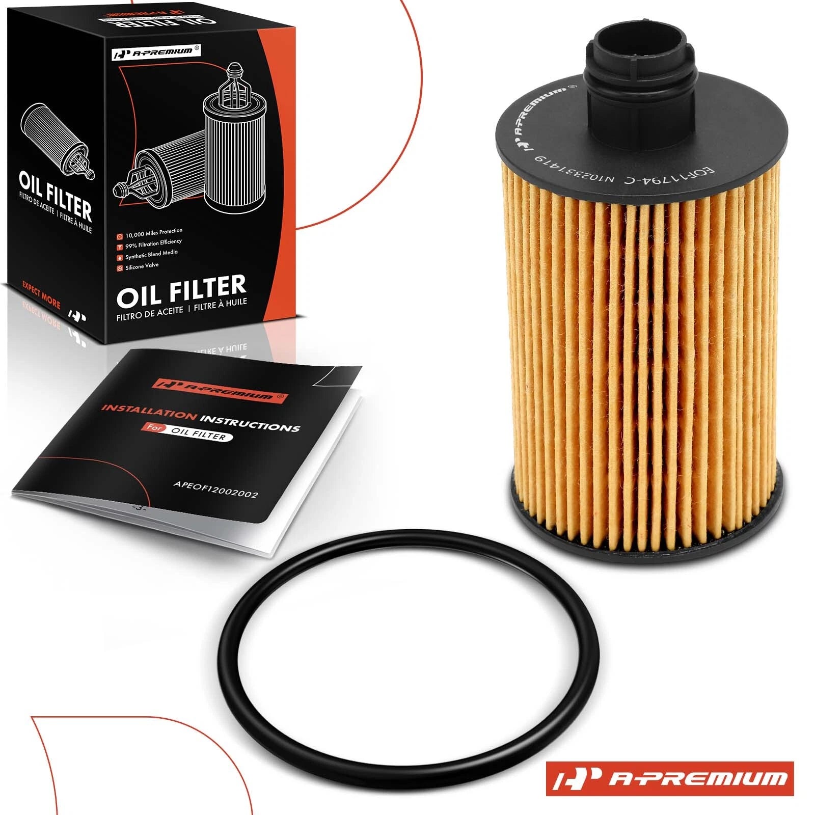 Engine Oil Filter for Jeep Grand Cherokee (2014–2020) Ram 1500 (2014–2018)