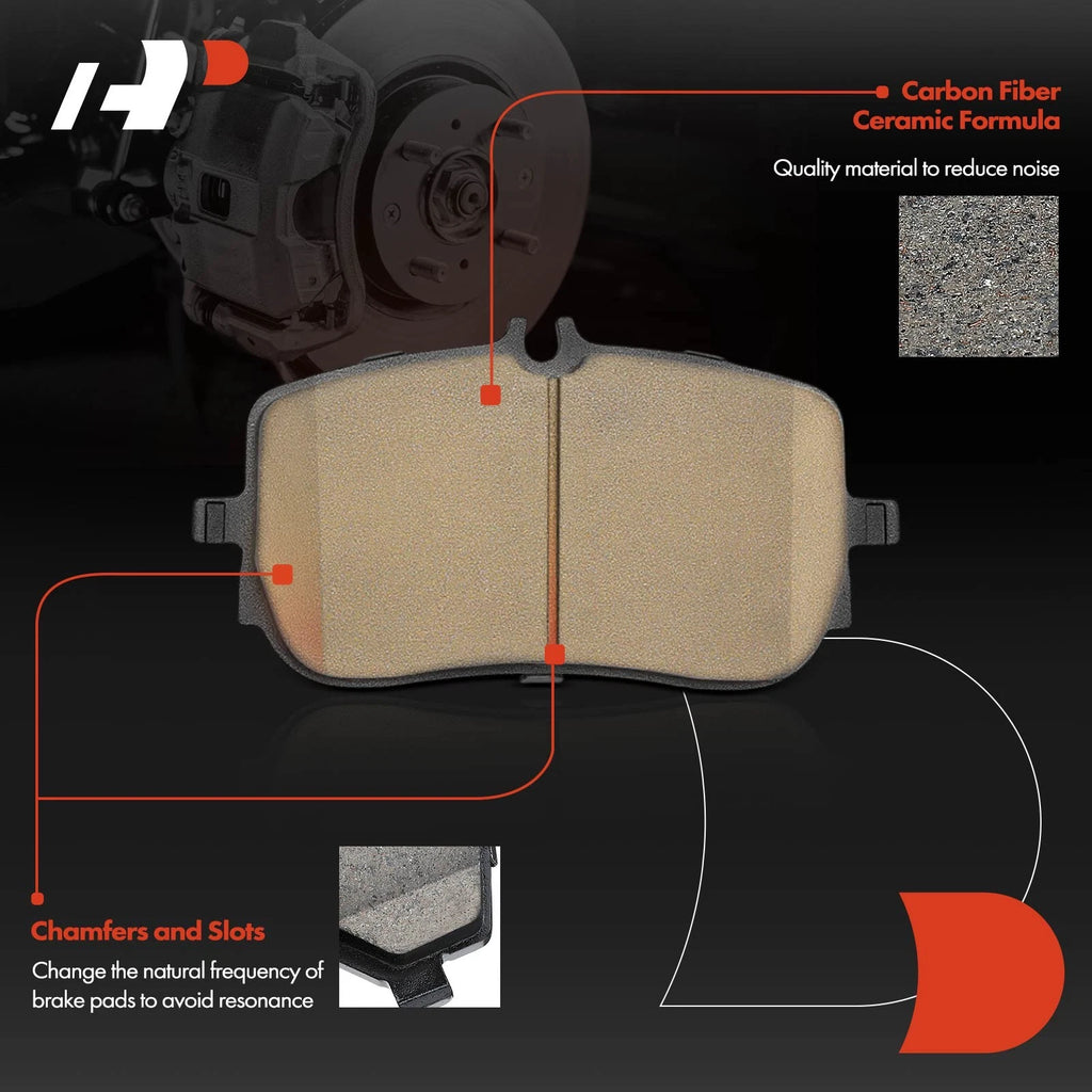Set of 4 Front Ceramic Brake Pads for Mercedes-Benz CLA250 (2014–2019)