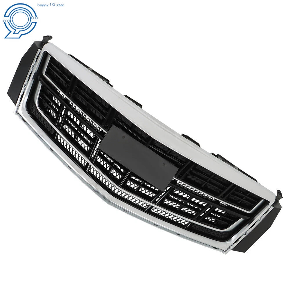 Front Bumper Grille for Cadillac XTS (2016–2017) Black Plastic