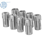 Set of 8 Precision Double Angle Collets for Various Applications