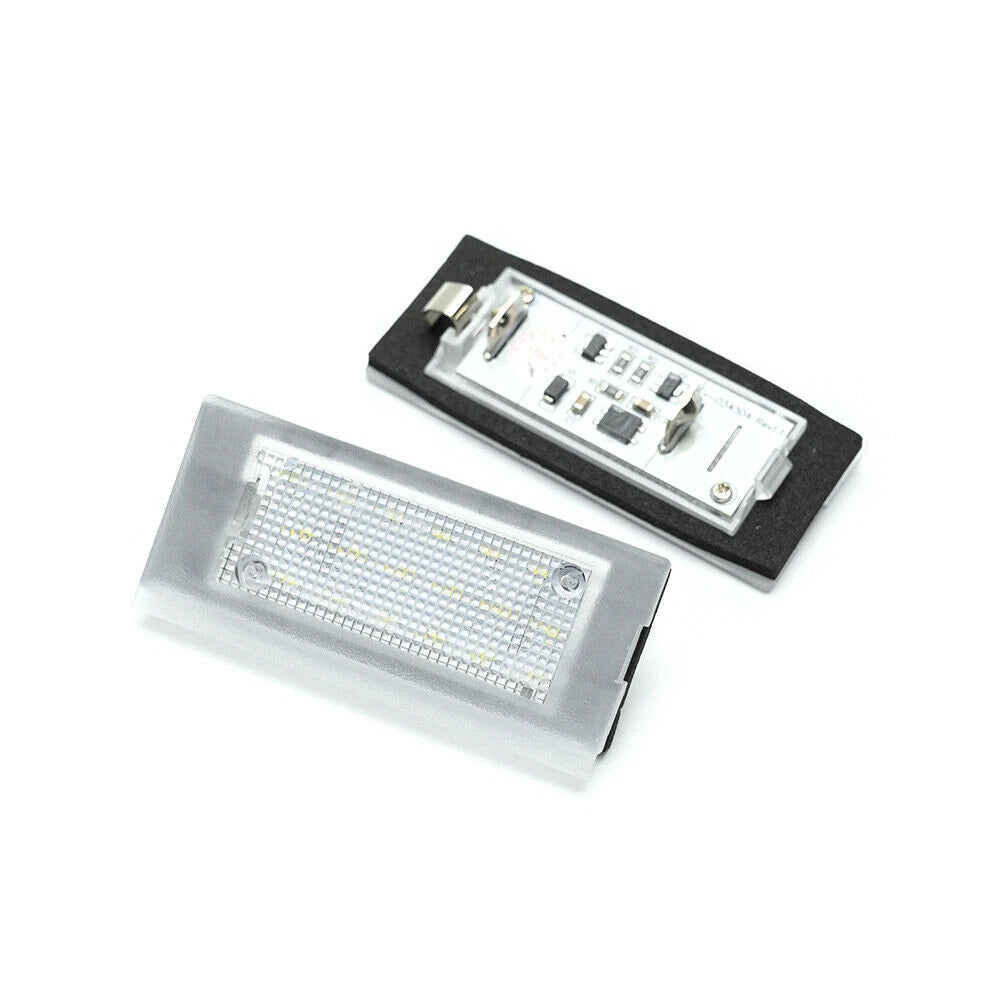 Pair of White LED License Plate Light Lamps for Land Rover Range Rover (2003–2012)