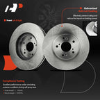 Set of 4 Front & Rear Disc Brake Rotors for Acura TSX (2009–2014) Honda Accord