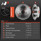 Rear Disc Brake Rotors for Toyota Venza (2009–2016)