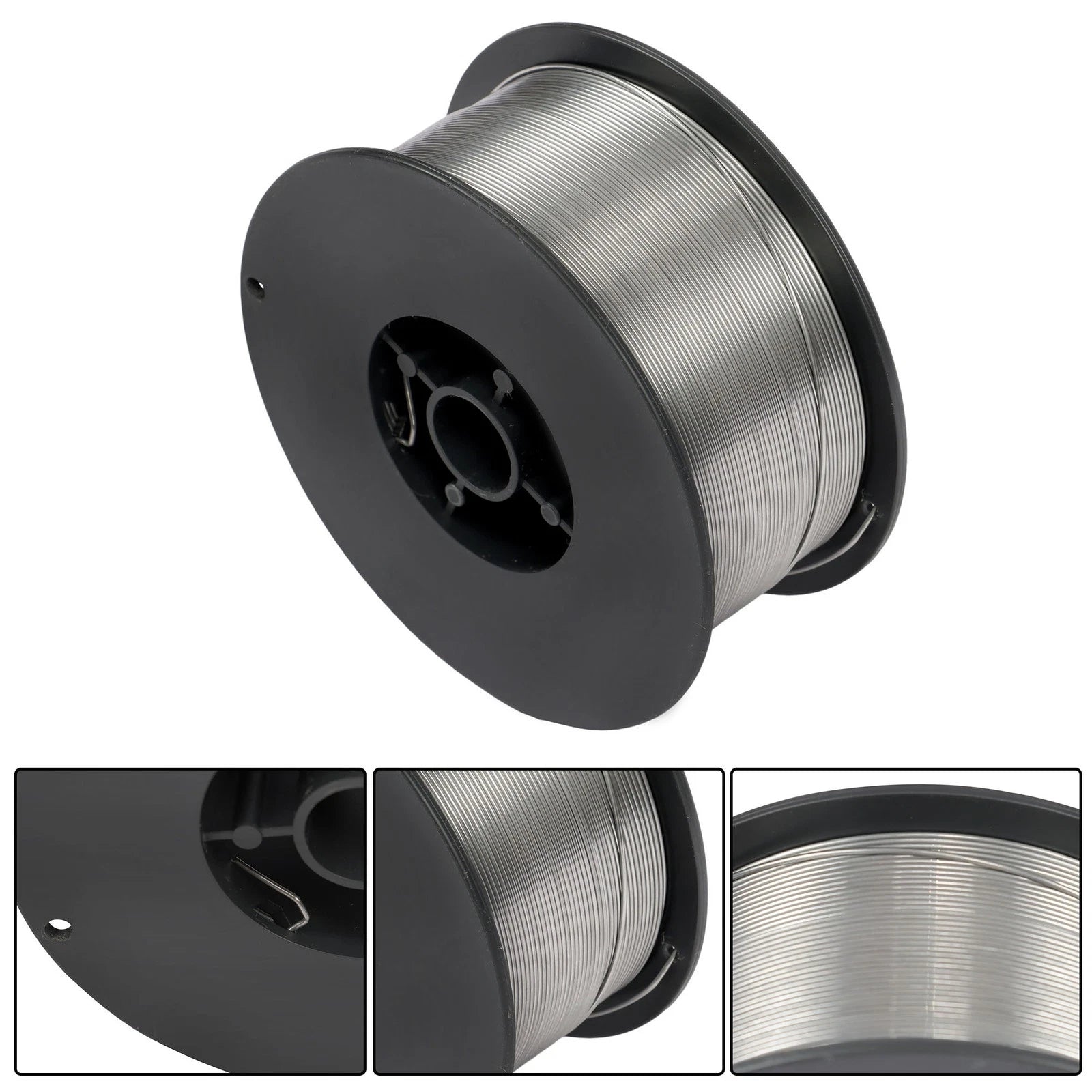 Set of 3 Gasless Flux Core Welding Wire Spools 0.035" Diameter