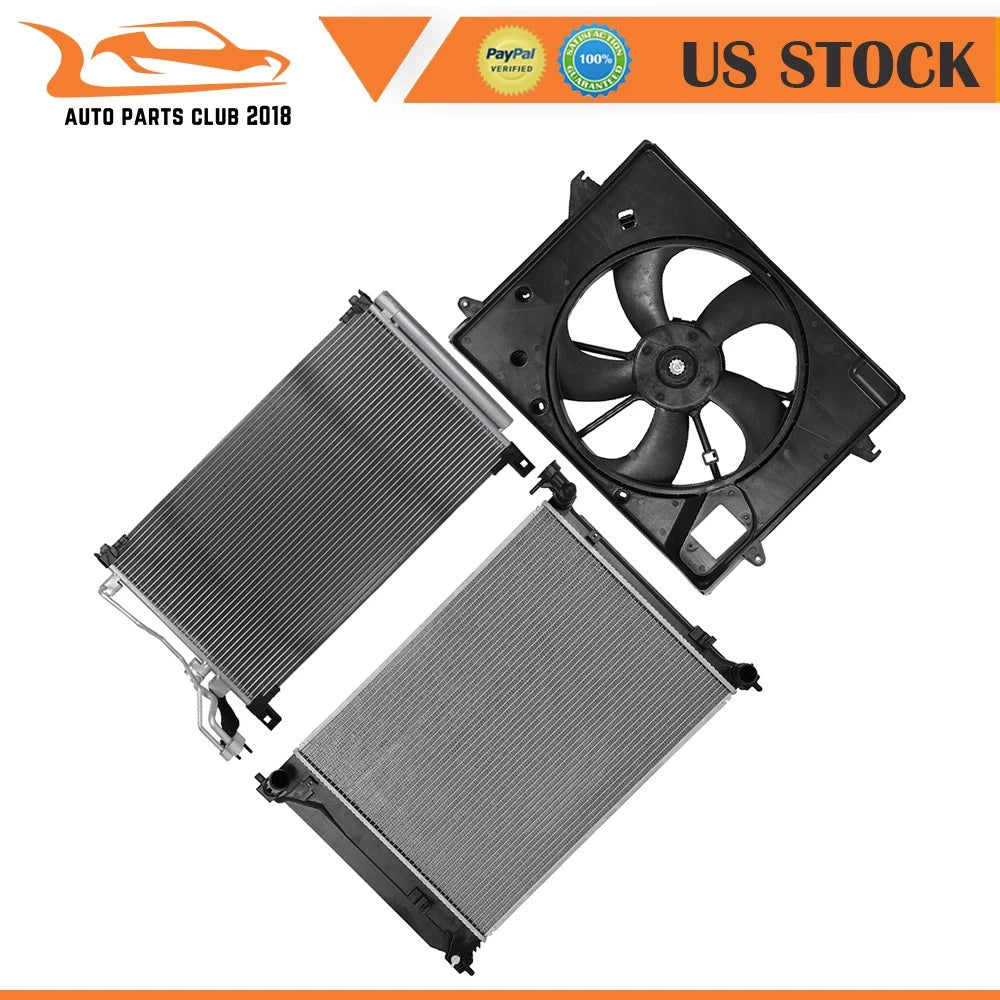 Radiator Condenser Cooling Fan Kit for Hyundai Sonata (2015–2017)