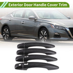 Exterior Door Handle Cover Trim for Nissan Sentra Sedan (2020–2022) Carbon Fiber Black