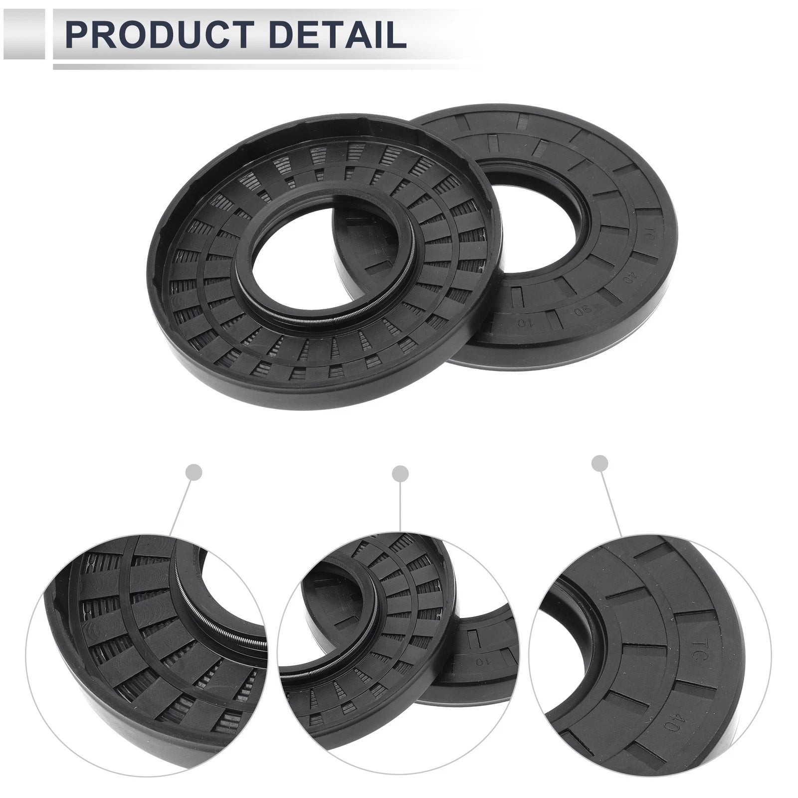 Set of 5 Oil Seal Rotary Shaft Seal Nitrile Rubber 40x90x10mm